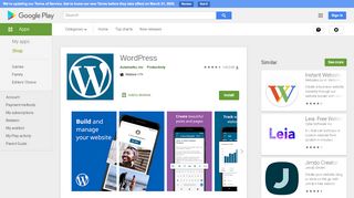 
                            5. WordPress – Website & Blog Builder - Apps on Google Play