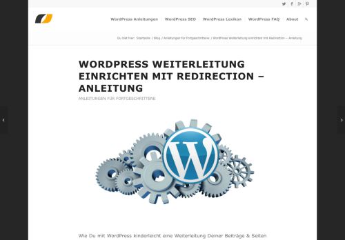 
                            13. WordPress Weiterleitung einrichten - Redirection Anleitung