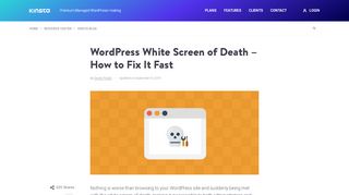 
                            6. WordPress White Screen of Death - How to Fix It Fast - Kinsta