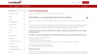 
                            9. WordPress wp-login.php brute force attack. - Knowledgebase ...