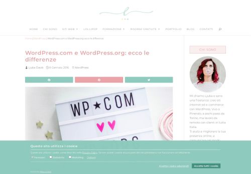 
                            13. WordPress.com e WordPress.org: ecco le differenze - Ljuba Daviè