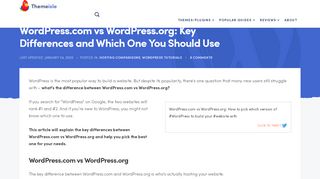 
                            10. WordPress.com vs WordPress.org: Key Differences & Which One to Pick