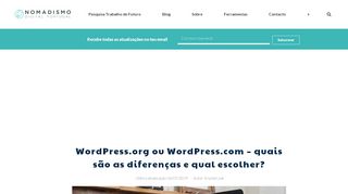 
                            7. WordPress.org ou WordPress.com – quais são as diferenças?