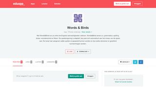 
                            6. Words & Birds - Eduapp.nl