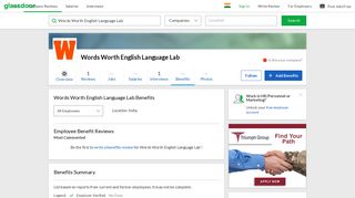
                            4. Words Worth English Language Lab Employee Benefits and Perks ...
