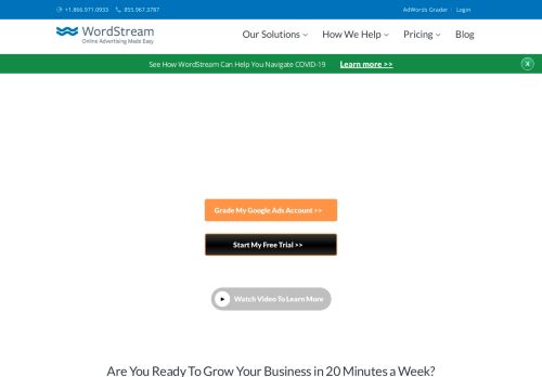 
                            7. WordStream: Online Advertising Made Easy