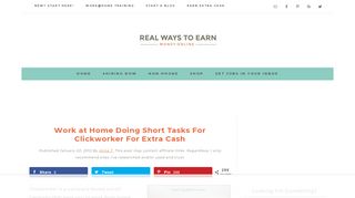
                            10. Work at Home Doing Short Tasks For Clickworker For Extra Cash