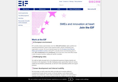 
                            12. Work at the EIF - European Investment Fund