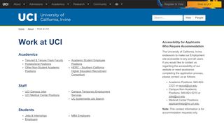 
                            2. Work at UCI | UCI