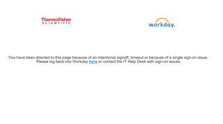 
                            1. Work Day Redirect | Thermo Fisher Scientific - ZA