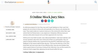 
                            7. Work From Home at These 7 Online Mock Jury Sites