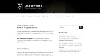 
                            2. Work in Progress Report – XSquawkBox