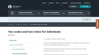 
                            13. Work out your tax code (Tax rates and codes) - IRD
