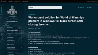 
                            3. Workaround solution for World of Warships problem in Windows 10