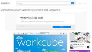 
                            9. workcube bulutların üzerinde iş yapmak! Cloud Computing; - PDF