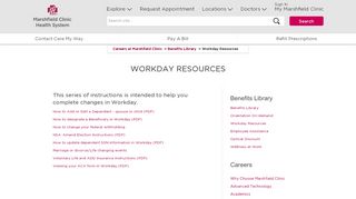 
                            1. Workday Resources - Marshfield Clinic