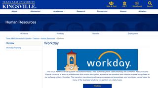 
                            3. Workday - Texas A&M University-Kingsville