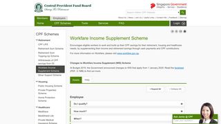 
                            12. Workfare Income Supplement Scheme - CPF