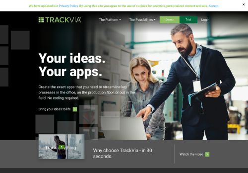 
                            1. Workflow Software: TrackVia Work Management & Automation