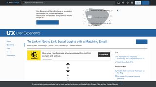 
                            7. workflow - To Link or Not to Link Social Logins with a Matching ...
