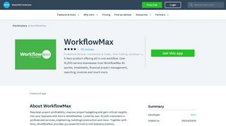 
                            4. WorkflowMax | App Marketplace | Xero AU