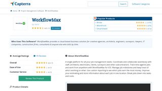 
                            11. WorkflowMax Reviews and Pricing - 2019 - Capterra