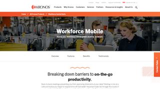 
                            1. Workforce Mobile; Mobile Access for Workforce Central | Kronos