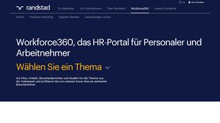 
                            1. Workforce360: HR-Portal für Personaler und Arbeitnehmer | Randstad