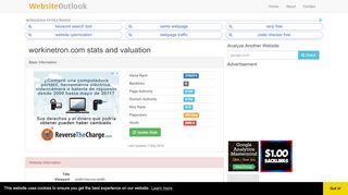 
                            2. Workinetron : Website stats and valuation