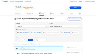 
                            7. Working as a Baker at LULU Hypermarket: Employee Reviews ...