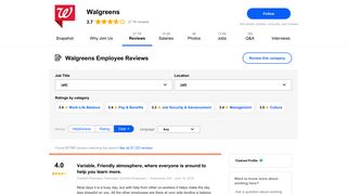 
                            9. Working as a Benefits Coordinator at Walgreens: Employee Reviews ...