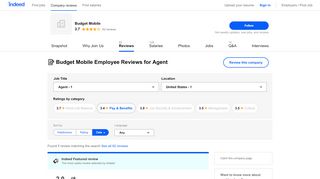 
                            4. Working as an Agent at Budget Mobile: Employee Reviews | Indeed.com