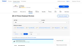 
                            7. Working as an Instructor at LA Fitness: Employee Reviews | Indeed.com