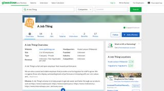 
                            8. Working at A Job Thing | Glassdoor