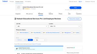 
                            6. Working at Aakash Educational Services Pvt. Ltd: 114 Reviews - Indeed