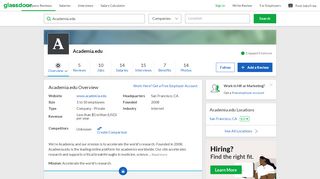 
                            13. Working at Academia.edu | Glassdoor