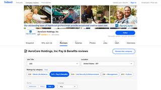 
                            11. Working at AeroCare Holdings, Inc: Employee Reviews about Pay ...