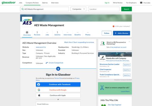 
                            8. Working at AES Waste Management | Glassdoor.ie