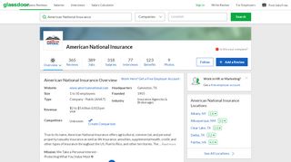 
                            10. Working at American National Insurance | Glassdoor
