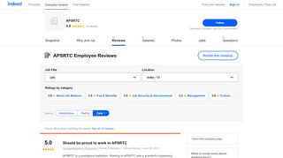 
                            7. Working at APSRTC: Employee Reviews | Indeed.co.in