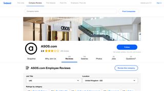 
                            10. Working at ASOS.com: 220 Reviews | Indeed.co.uk