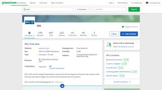 
                            7. Working at AVL | Glassdoor