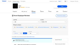 
                            13. Working at Avon: 168 Reviews | Indeed.com