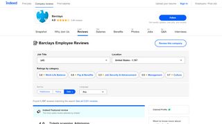 
                            9. Working at Barclays in New York, NY: 414 Reviews | Indeed.com