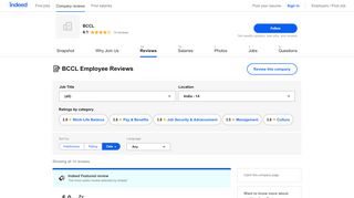 
                            13. Working at BCCL: Employee Reviews | Indeed.co.in
