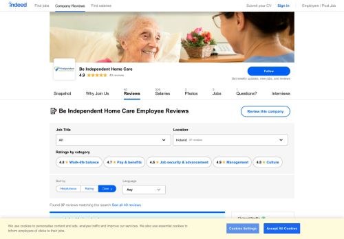 
                            7. Working at Be Independent Home Care: Employee Reviews | Indeed ...