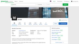 
                            7. Working at Bet365 | Glassdoor.co.uk