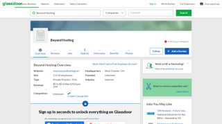 
                            8. Working at Beyond Hosting | Glassdoor