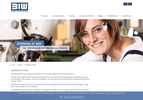 
                            6. Working at BIW | Burger Industriewerk GmbH & Co. KG
