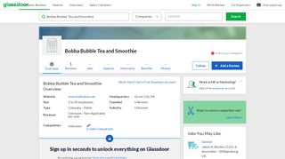 
                            5. Working at Bobba Bubble Tea and Smoothie | Glassdoor